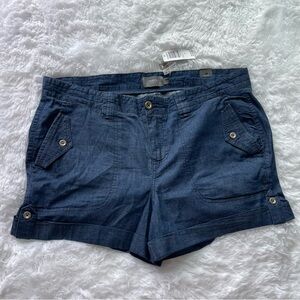 TORRID Chambray‎ Military Cargo Shorts Size 12
